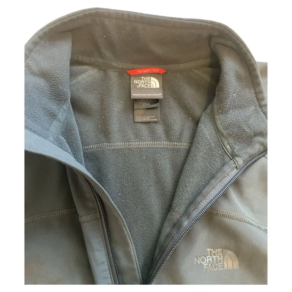 The North Face 1/2 Zip Pullover Open Chest Men’s XL Dark Grey RN61661 *DMG READ